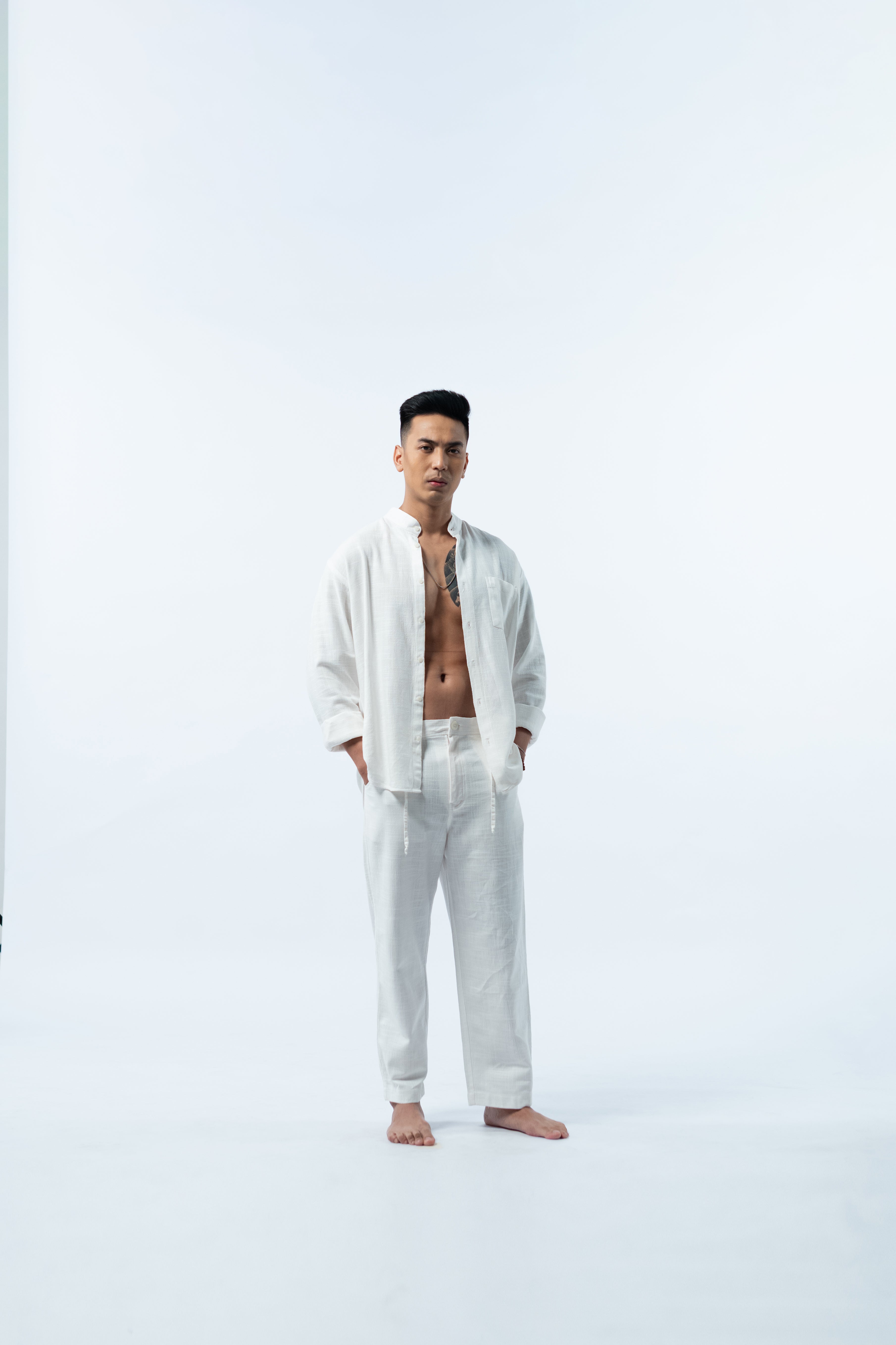 LaBonte - One Set Men's Linen GAVINO White