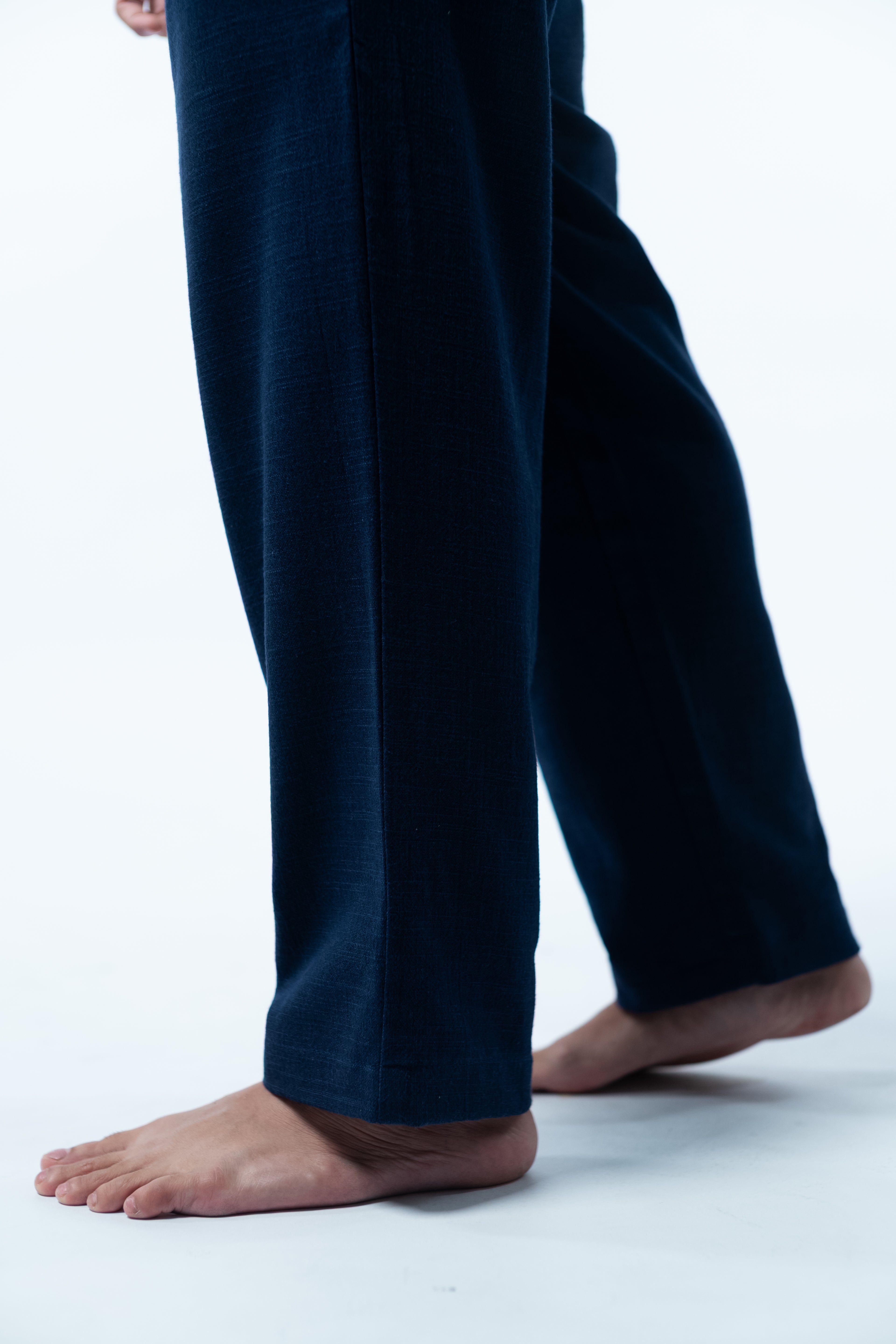 Linen Long Pants - Navy GAVINO