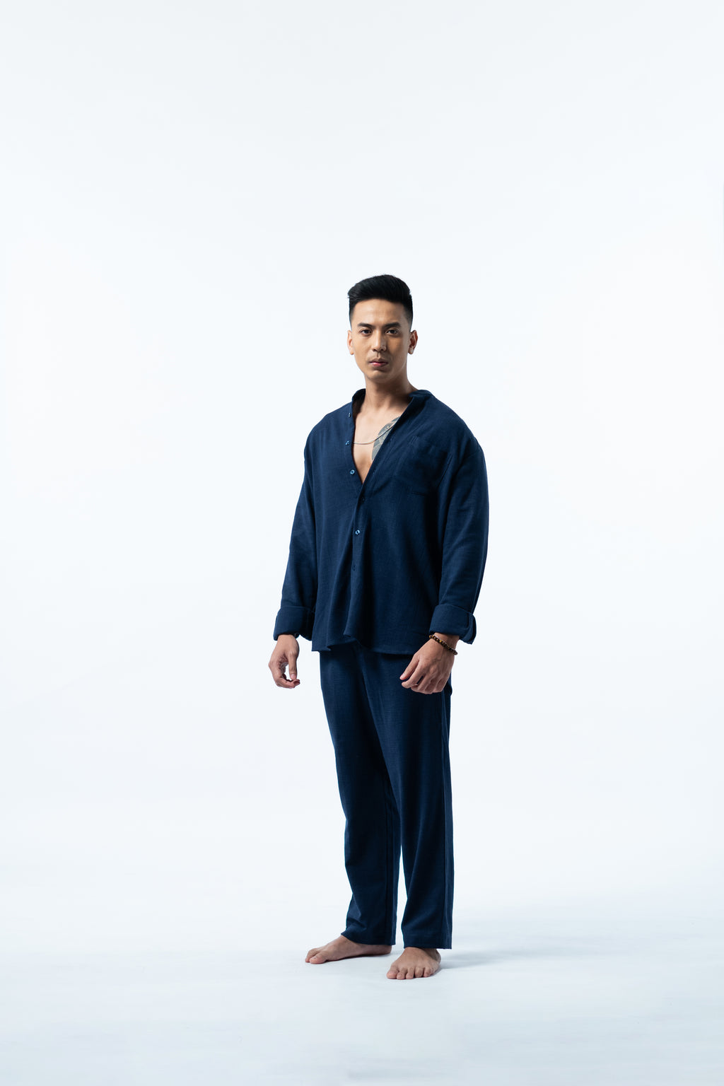 LaBonte - One Set Men's Linen GAVINO Navy