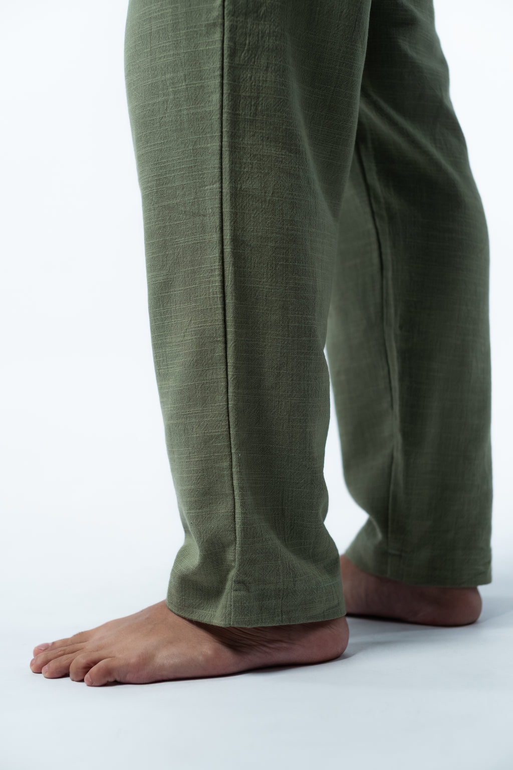 Linen Long Pants - Army Green GAVINO