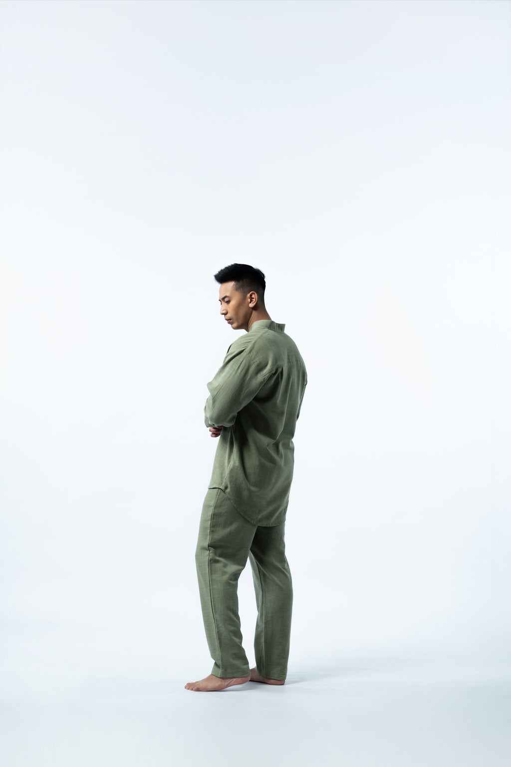 LaBonte - One Set Men's Linen GAVINO Army Green