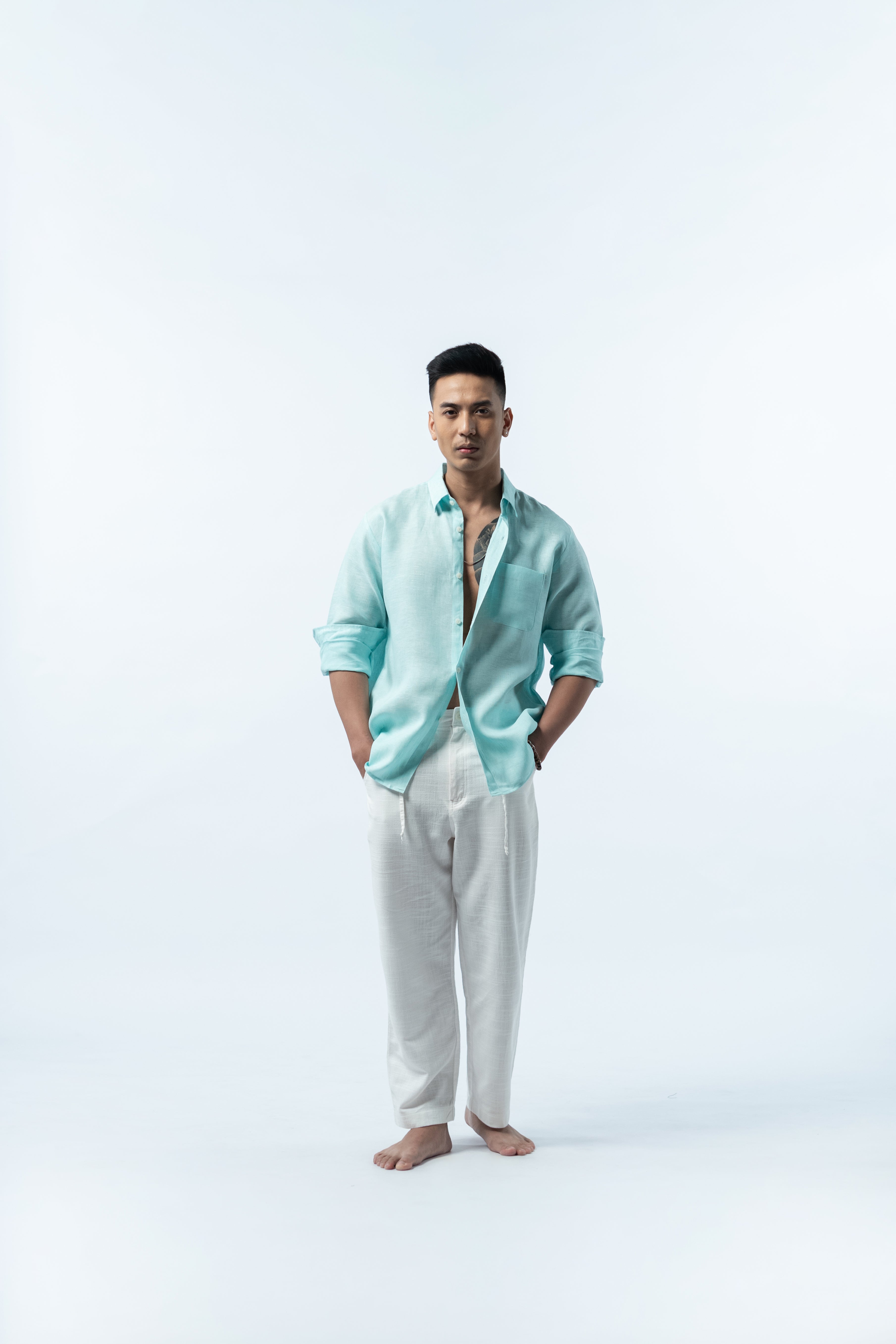 Regular Linen Shirt - Tosca Long Sleeve LUCA