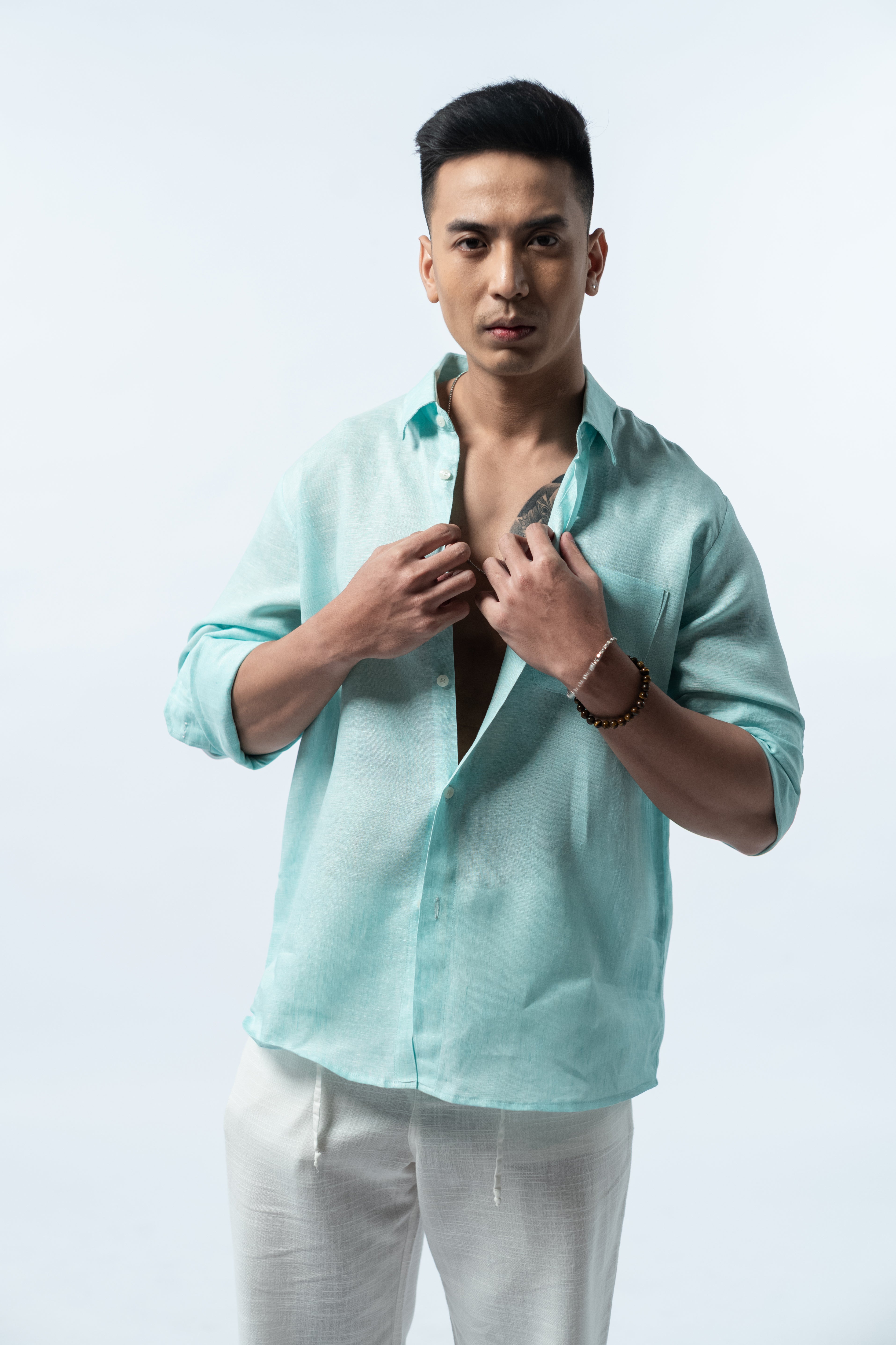 Regular Linen Shirt - Tosca Long Sleeve LUCA