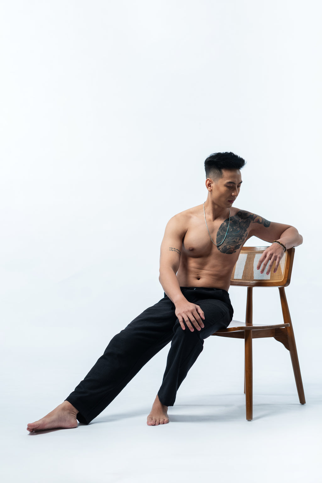 LaBonte - One Set Men's Linen GAVINO Black