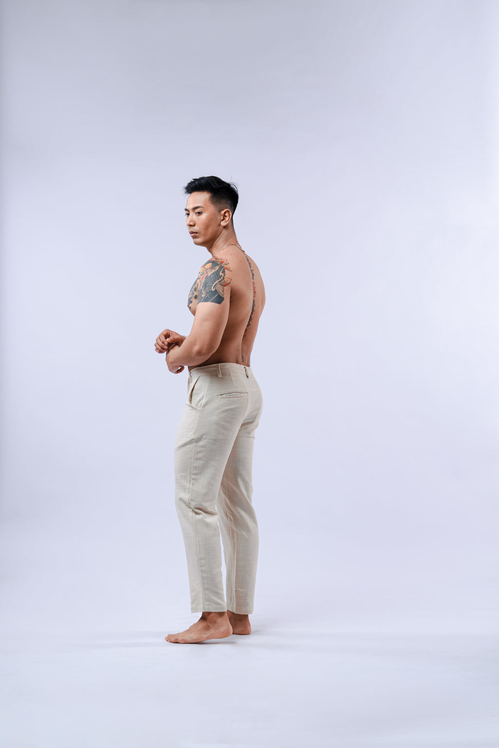 LaBonte - One Set Men's Linen GAVINO Cream