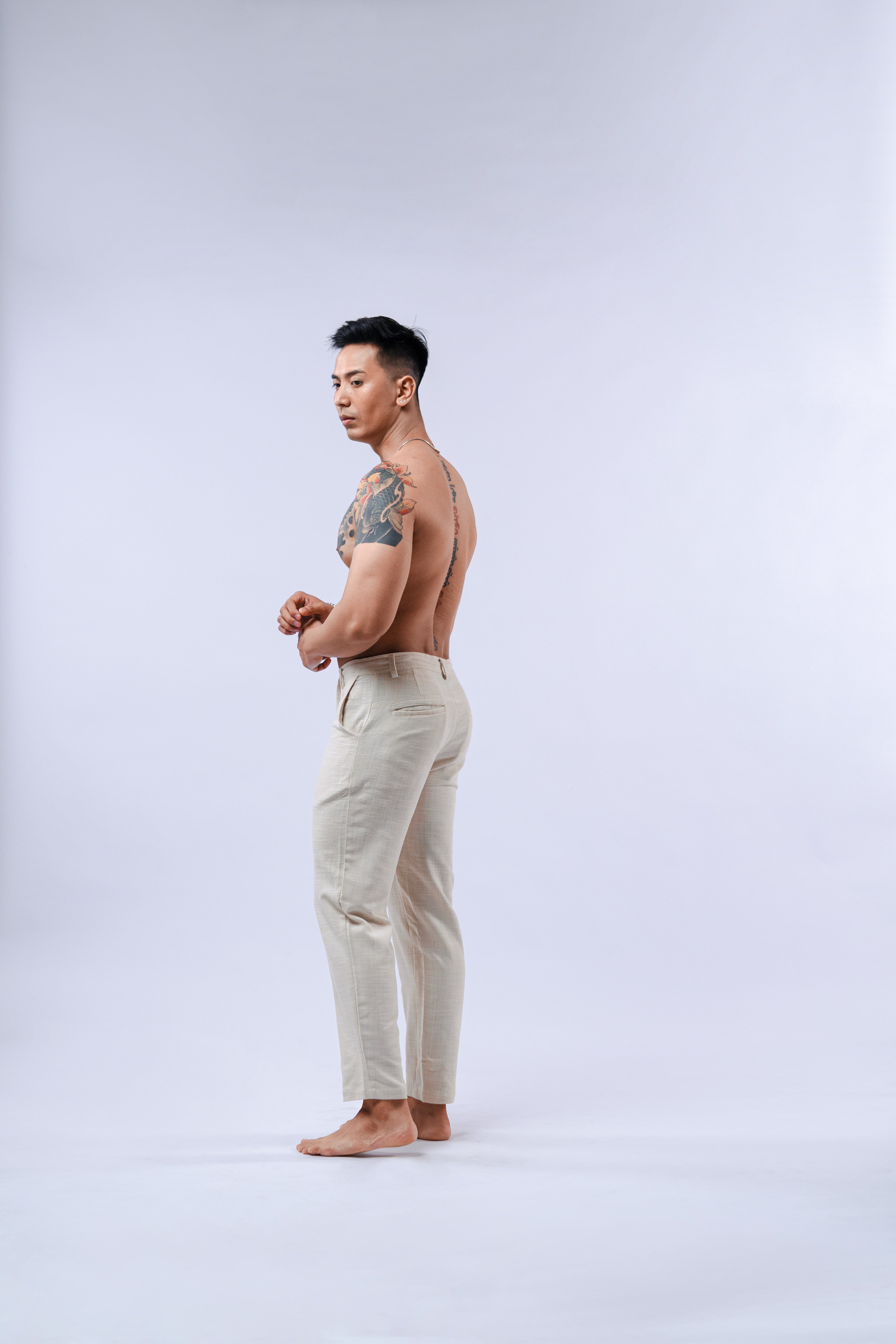 LaBonte - One Set Men's Linen GAVINO Cream