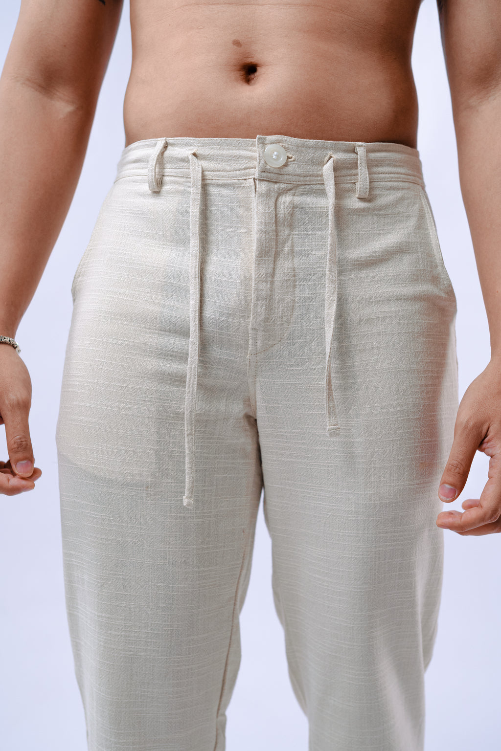 LaBonte - Linen Long Pants - Cream GAVINO