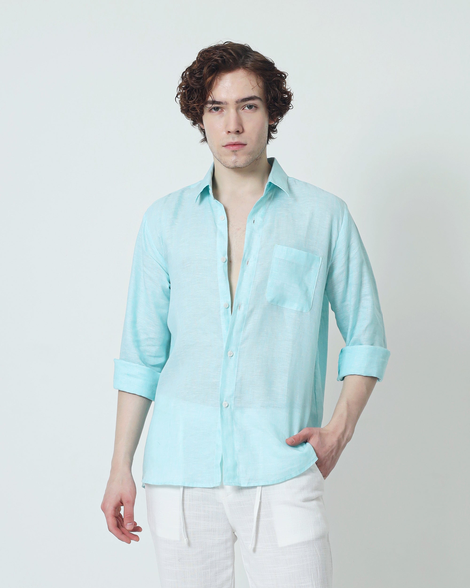 Regular Linen Shirt - Tosca Long Sleeve LUCA