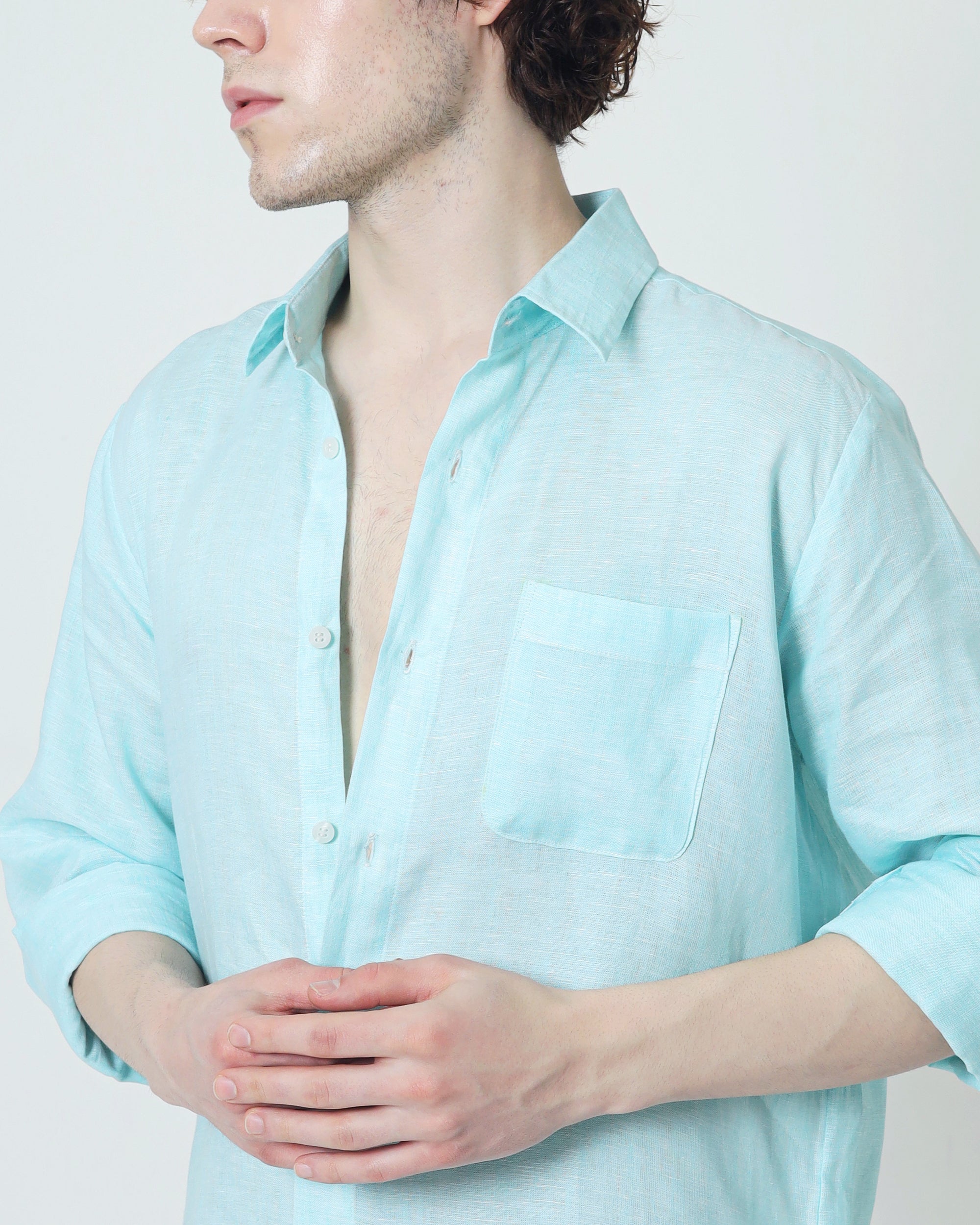 Regular Linen Shirt - Tosca Long Sleeve LUCA