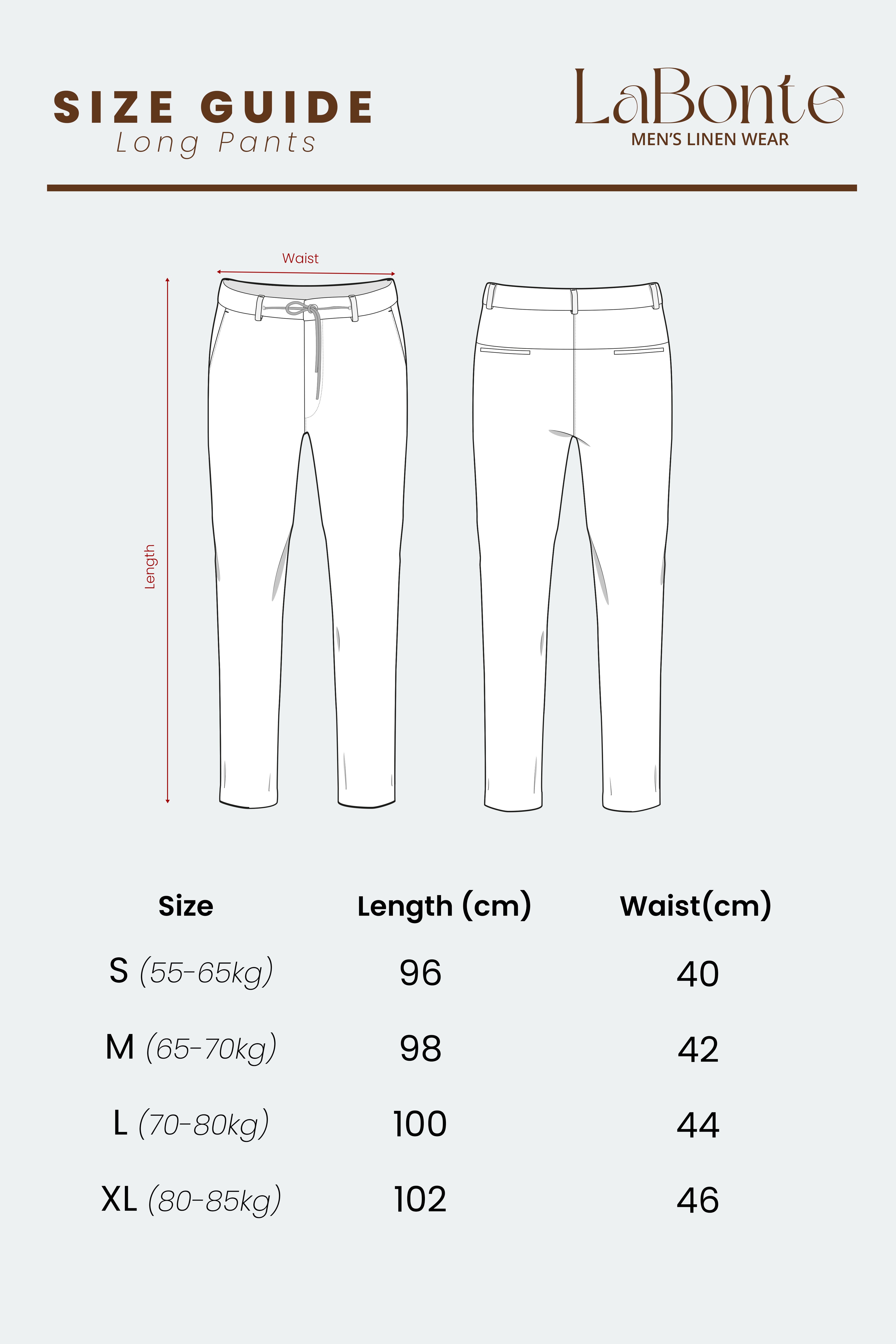 LaBonte - One Set Men's Linen GAVINO Black