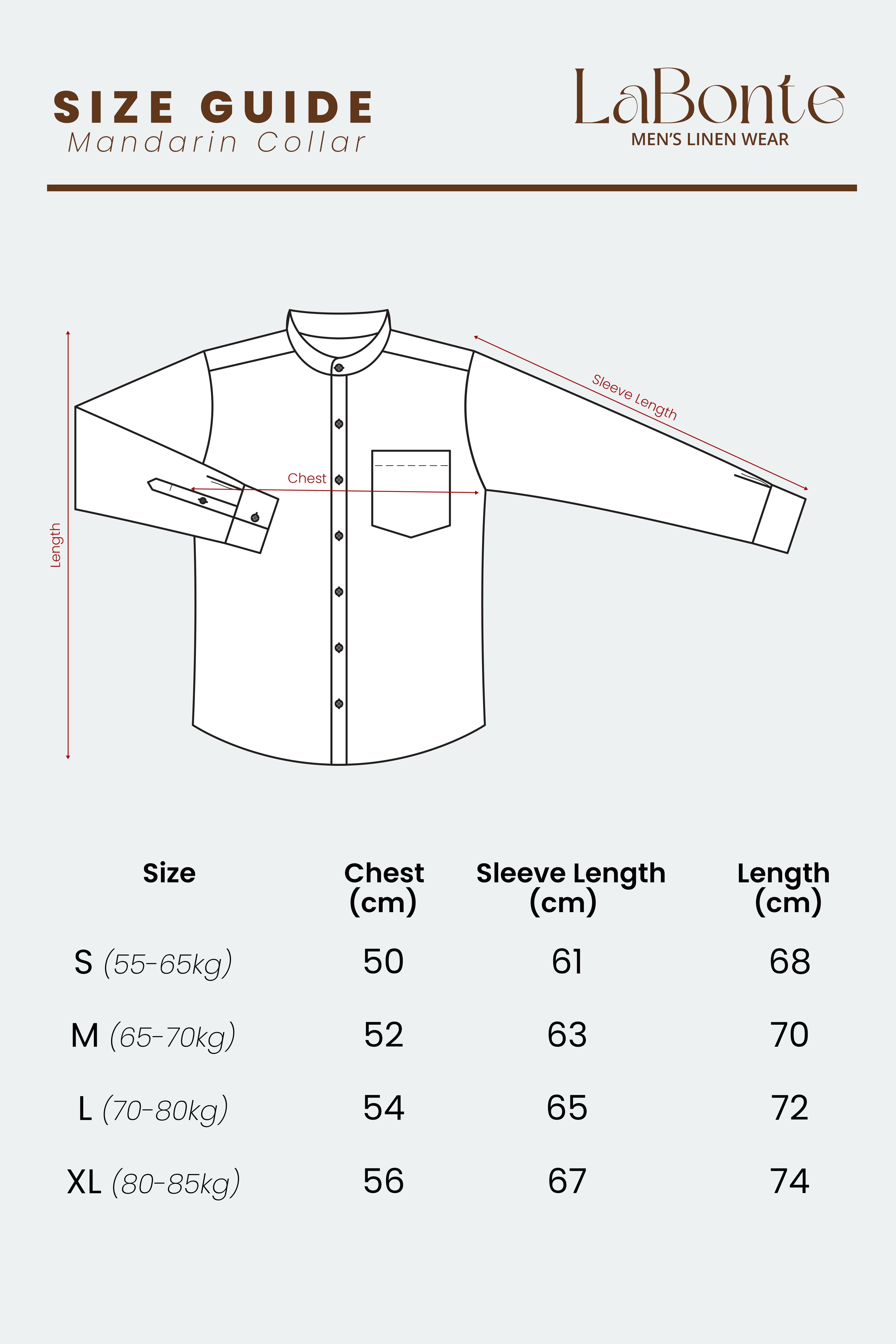 LaBonte - Men's Mandarin Collar Linen Shirt - Army Green Long Sleeve GAVINO