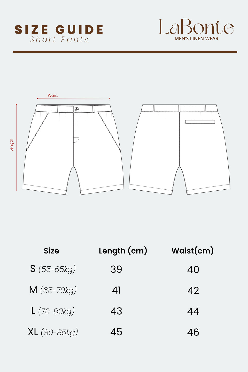 LaBonte - Men’s Linen Short Pants - DANTE Floral Sprigs