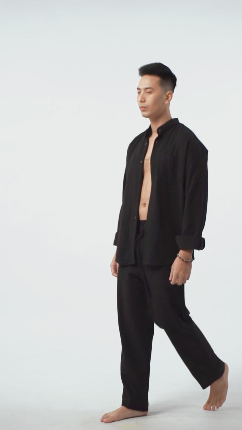 LaBonte - One Set Men's Linen GAVINO Black