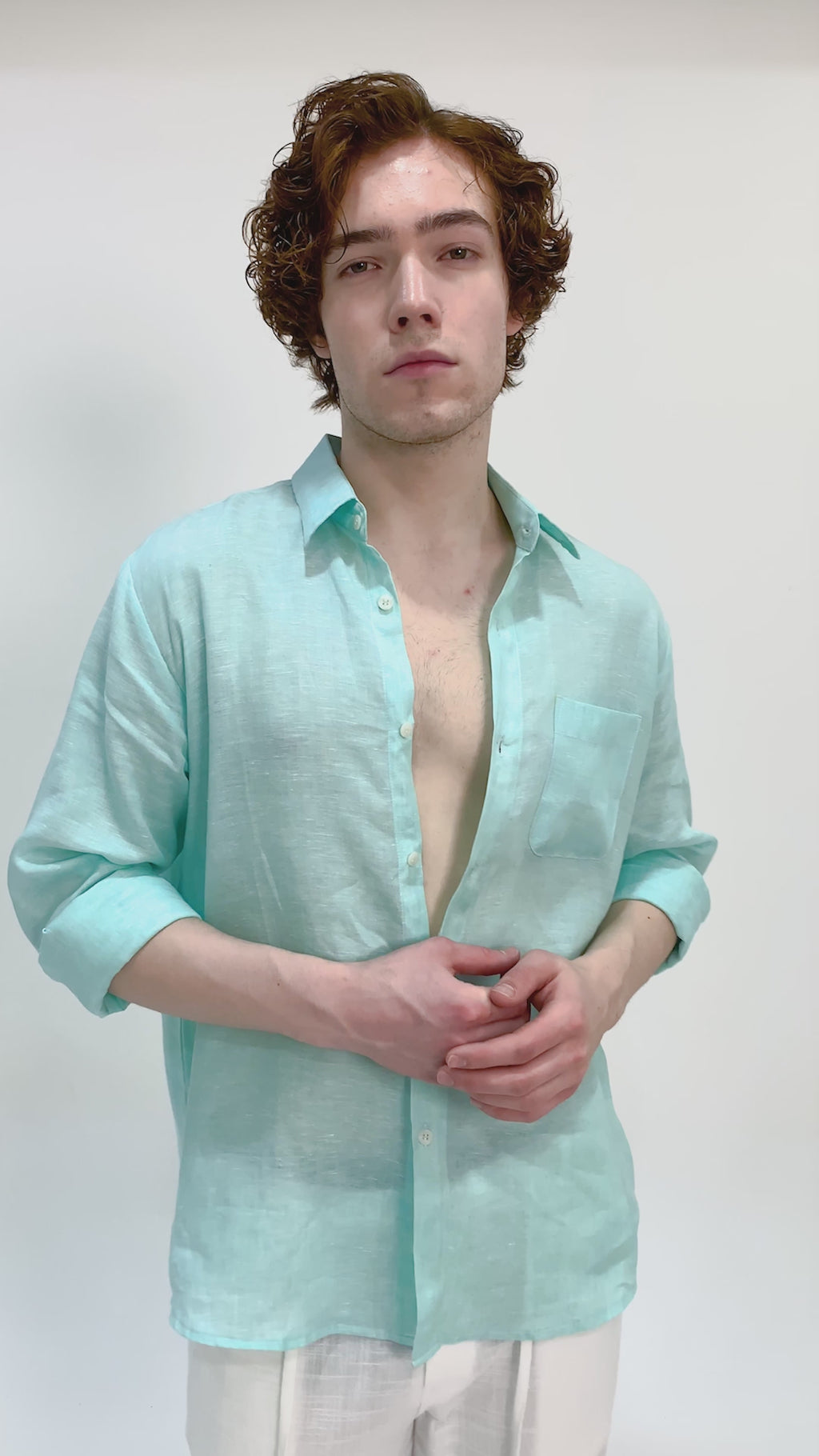 Regular Linen Shirt - Tosca Long Sleeve LUCA