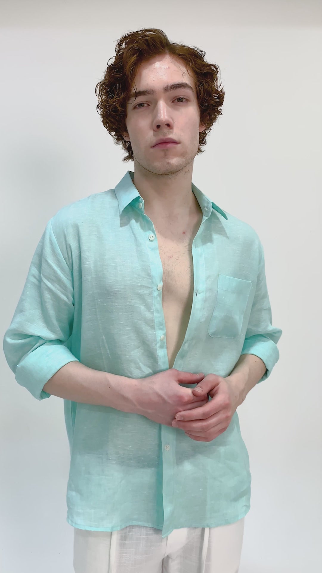 Regular Linen Shirt - Tosca Long Sleeve LUCA