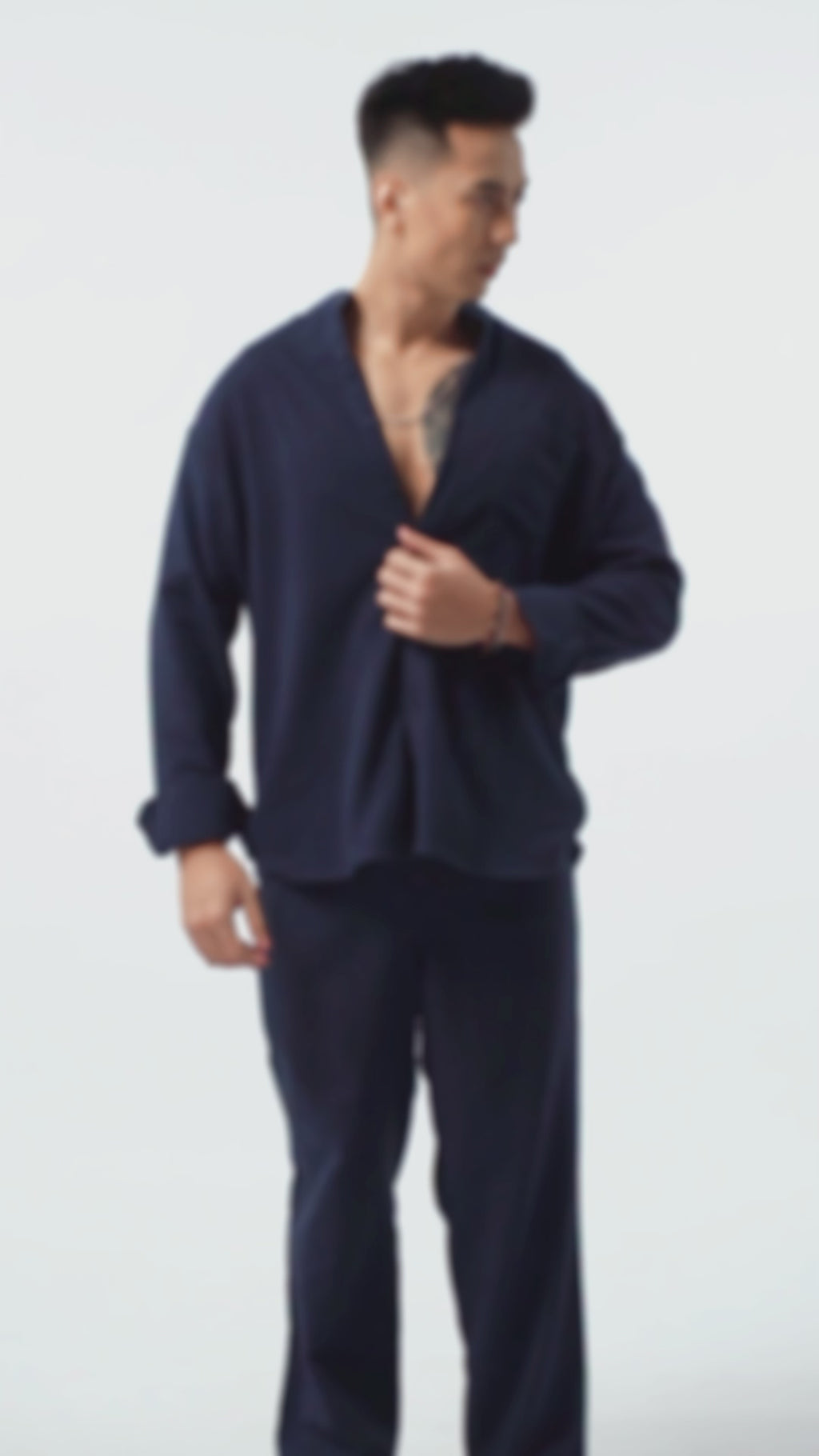 LaBonte - One Set Men's Linen GAVINO Navy